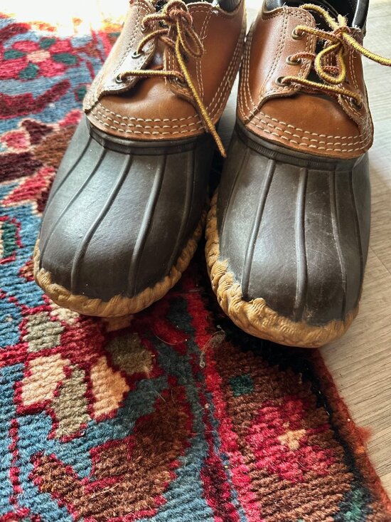 Men\'s L.L. Bean Bean Boots; Rubber Duck Boots - Size 12
